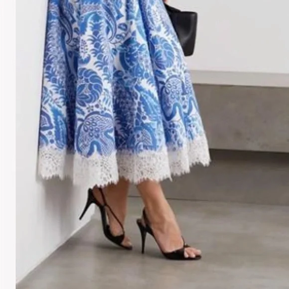 Saint Laurent, Anouk Patent Leather Slingback Sandals - Picture 3 of 15